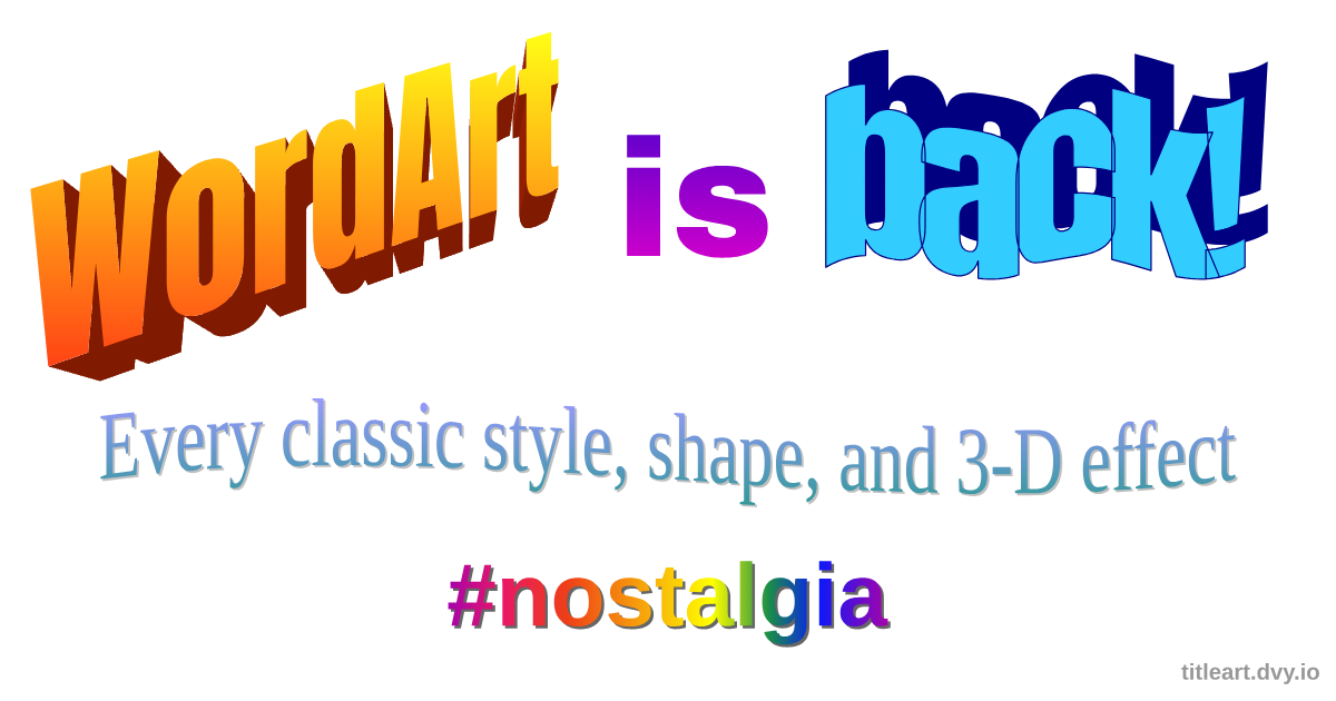 Show HN: TitleArt – Make text like it's 1997